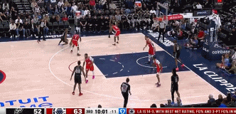 DB视讯百家乐发动机！哈登连续助攻喂饼小琼斯 快船持续发力取得两位数领先