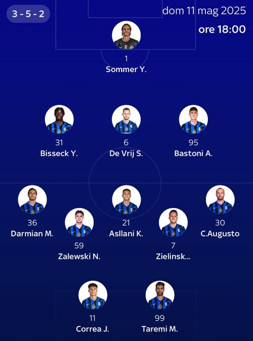 DG视讯官网平台天空预测国米战都灵首发:科雷亚、塔雷米、阿斯拉尼、达米安在列